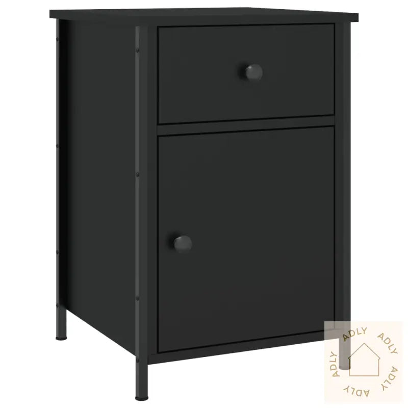 Nattbord 2 Stk Svart 40X42X60 Cm Konstruert Tre