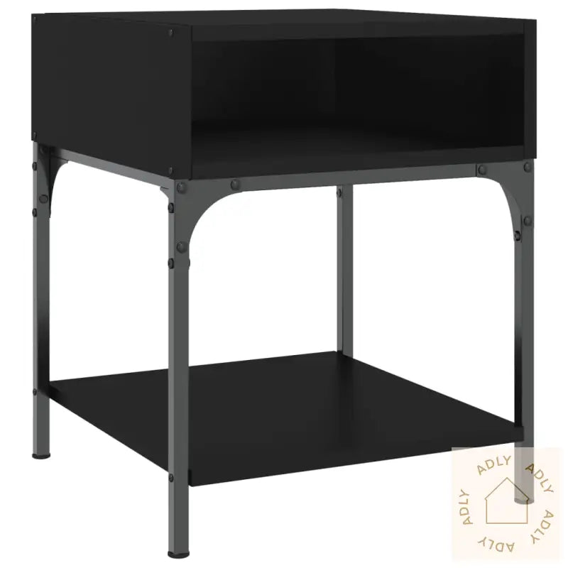 Nattbord 2 Stk Svart 40X41X50 Cm Konstruert Tre