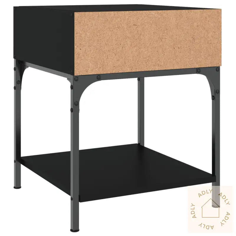 Nattbord 2 Stk Svart 40X41X50 Cm Konstruert Tre