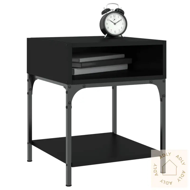 Nattbord 2 Stk Svart 40X41X50 Cm Konstruert Tre