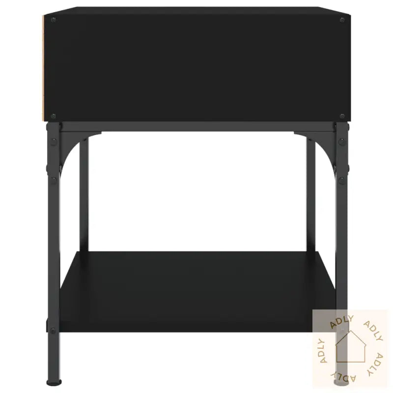 Nattbord 2 Stk Svart 40X41X50 Cm Konstruert Tre