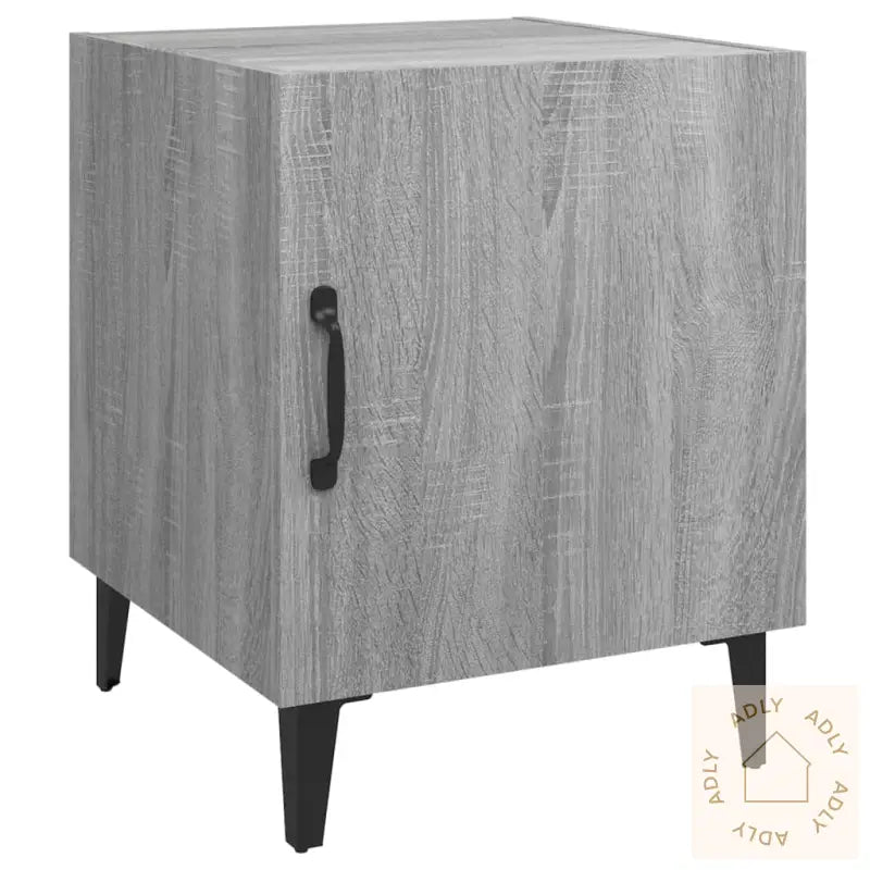 Nattbord 2 Stk Grå Sonoma Konstruert Tre
