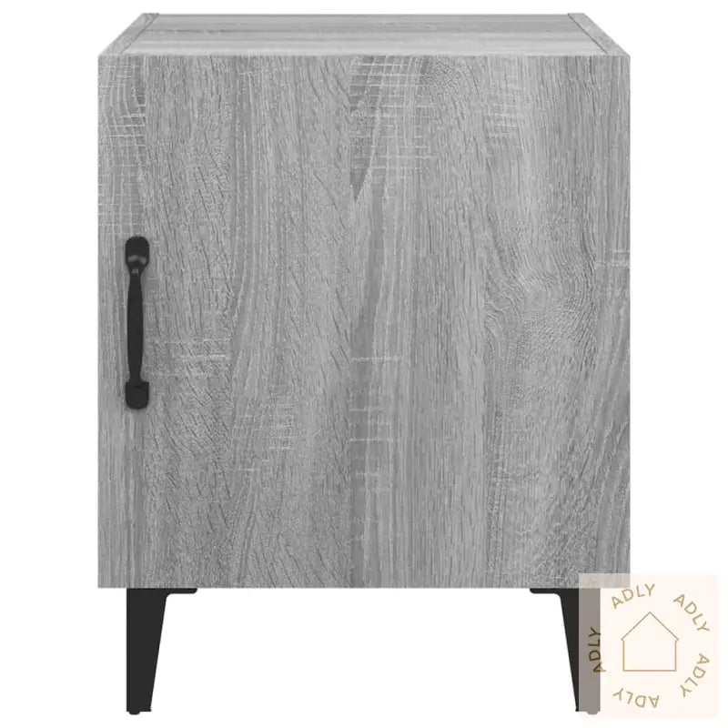 Nattbord 2 Stk Grå Sonoma Konstruert Tre