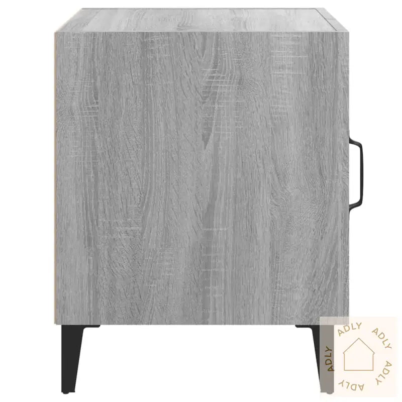 Nattbord 2 Stk Grå Sonoma Konstruert Tre