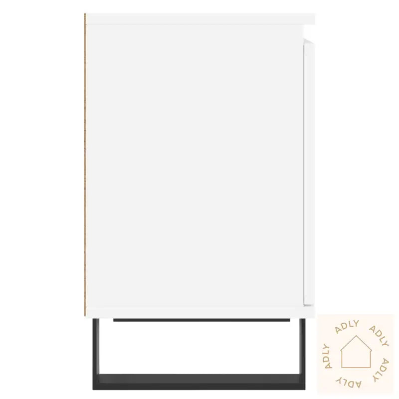 Nattbord 2 Stk Hvit 40X30X50 Cm Konstruert Tre