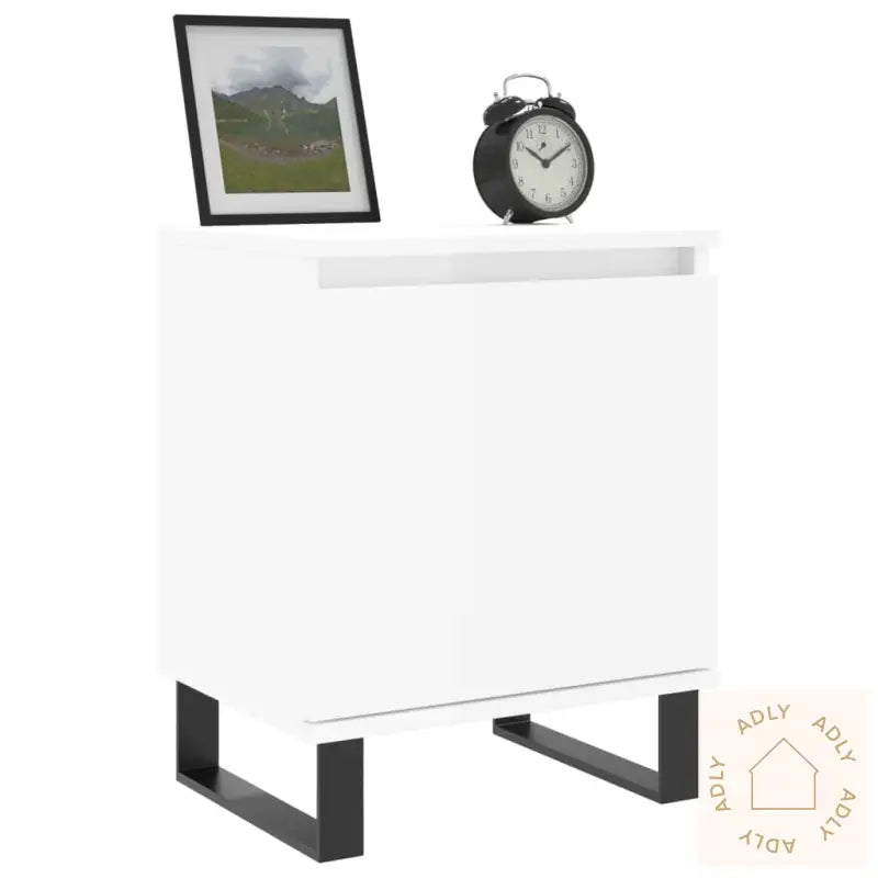 Nattbord 2 Stk Hvit 40X30X50 Cm Konstruert Tre