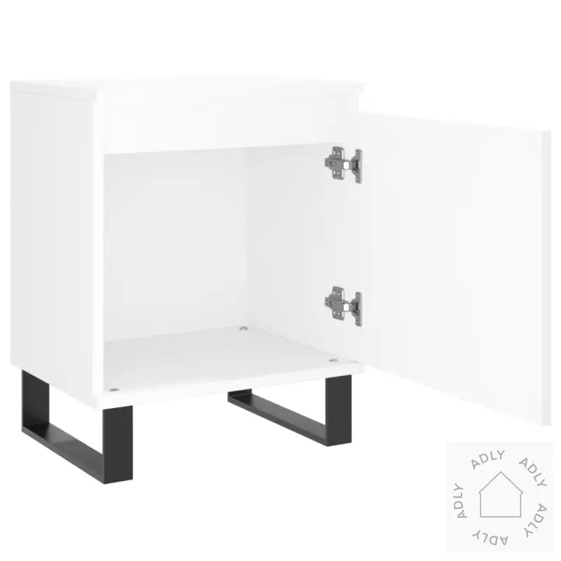 Nattbord 2 Stk Hvit 40X30X50 Cm Konstruert Tre