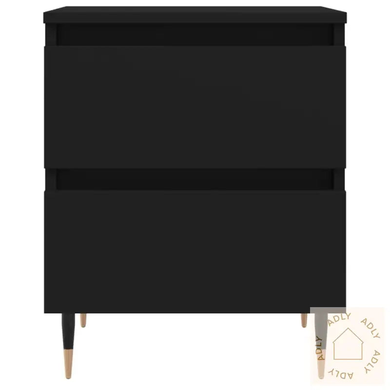 Nattbord 2 Stk Svart 40X35X50 Cm Konstruert Tre