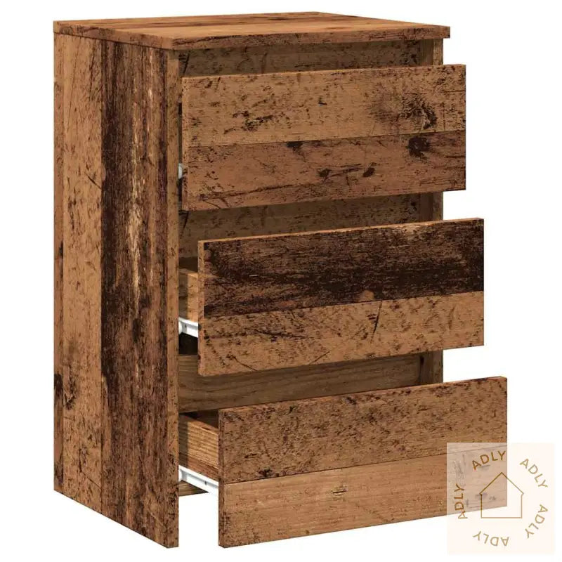 Nattbord 2 Stk Gammelt Tre 40X35X62,5 Cm Konstruert Tre