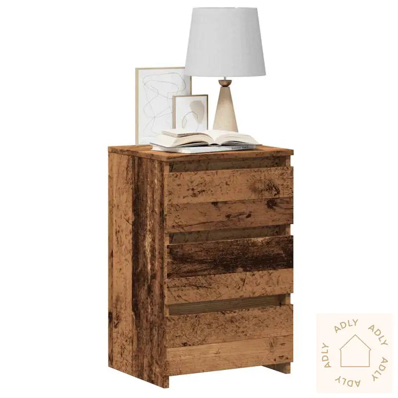 Nattbord 2 Stk Gammelt Tre 40X35X62,5 Cm Konstruert Tre
