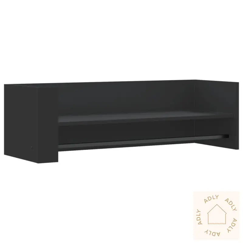 Vegghylle Svart 100X35X30,5 Cm Sponplate