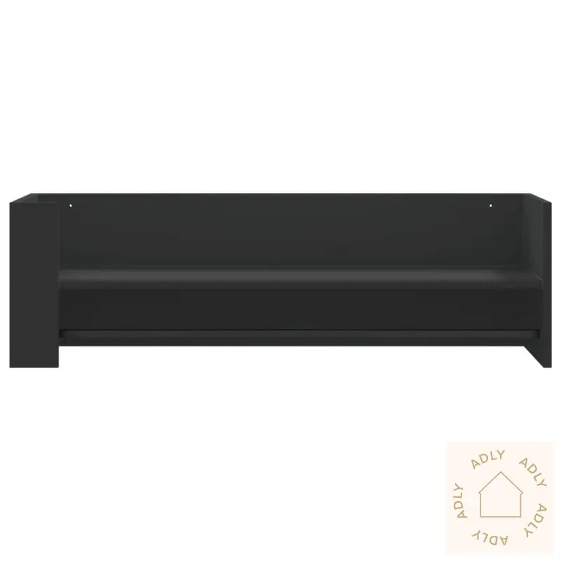 Vegghylle Svart 100X35X30,5 Cm Sponplate