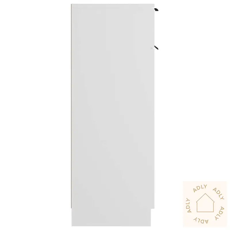 Baderomsskap Hvit 32X34X90 Cm Konstruert Tre