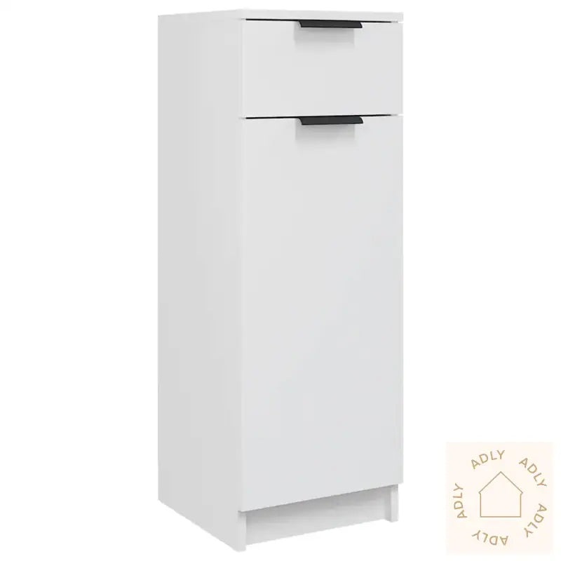 Baderomsskap Hvit 32X34X90 Cm Konstruert Tre