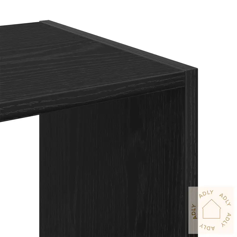 Bokhylle Svart Eik 68,5X32X68,5 Cm Konstruert Tre