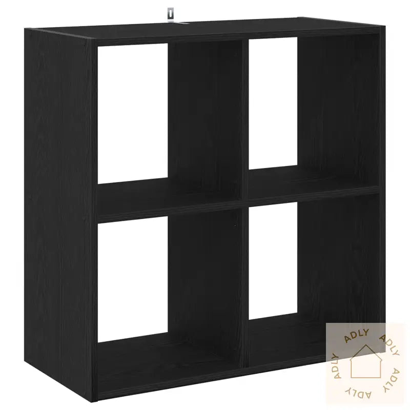 Bokhylle Svart Eik 68,5X32X68,5 Cm Konstruert Tre