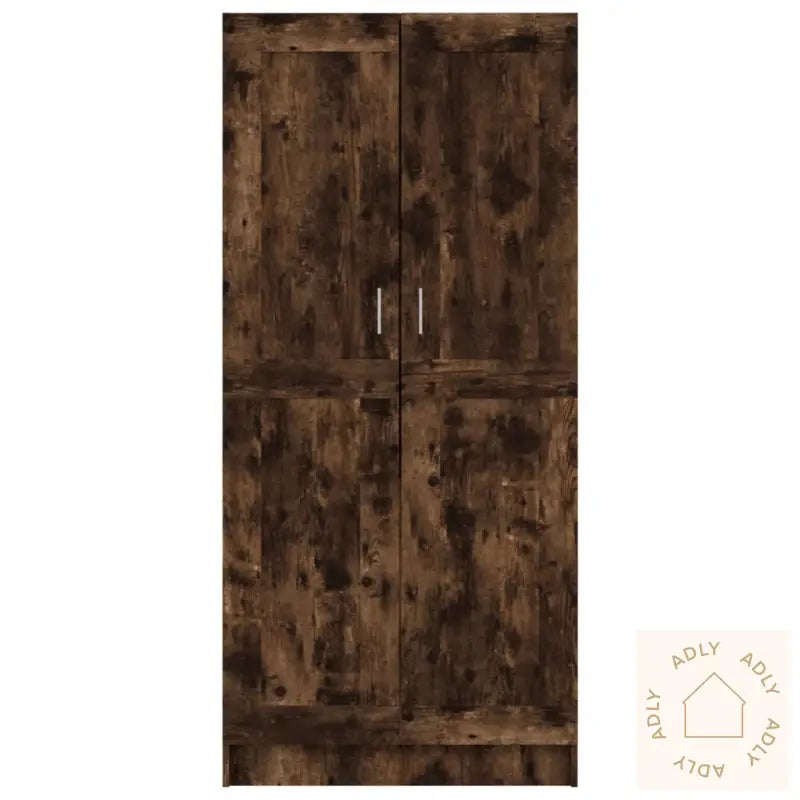 Garderobe Røkt Eik 82,5X51,5X180 Cm Konstruert Tre