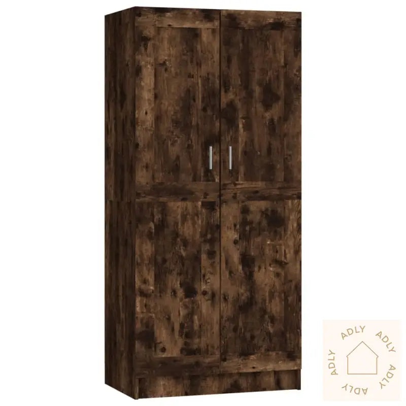 Garderobe Røkt Eik 82,5X51,5X180 Cm Konstruert Tre