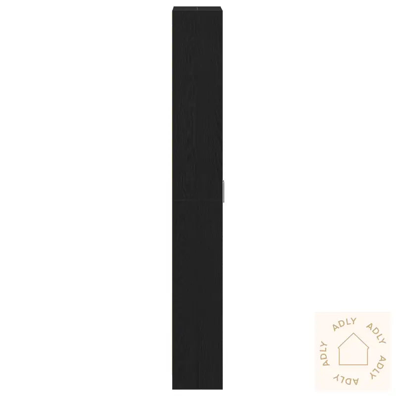 Garderobe Svart Eik 55X25X189 Cm Konstruert Tre