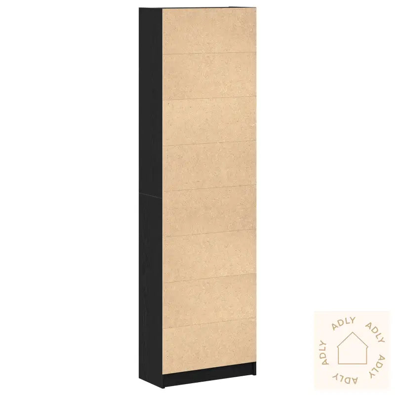 Garderobe Svart Eik 55X25X189 Cm Konstruert Tre