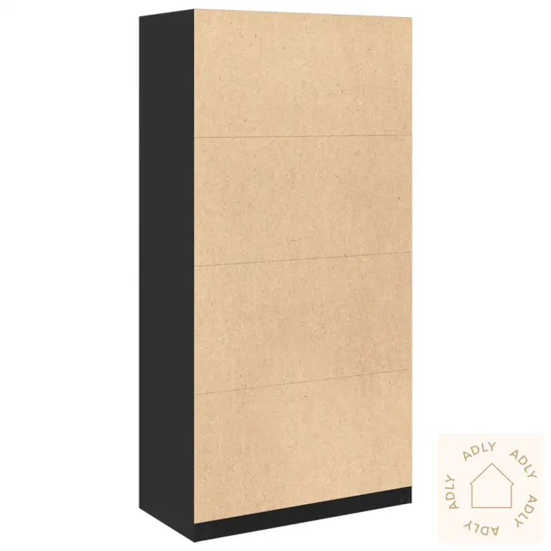 Garderobe Svart 100X50X200 Cm Sponplate