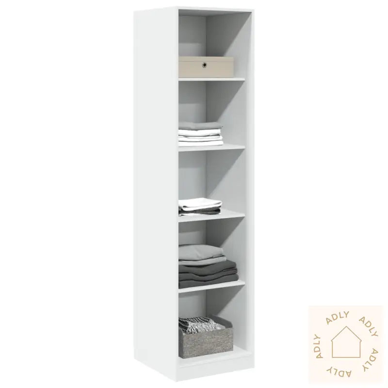 Garderobe Hvit 50X50X200 Cm Konstruert Tre