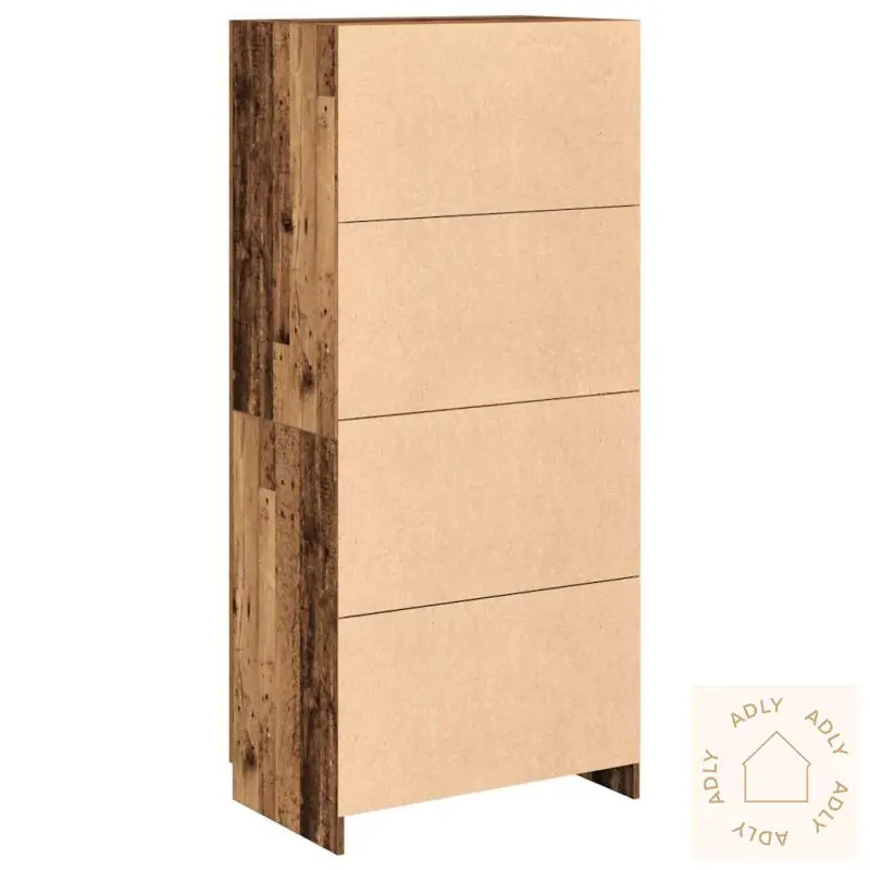 Garderobe Gammelt Tre 80X52X180 Cm Konstruert Tre