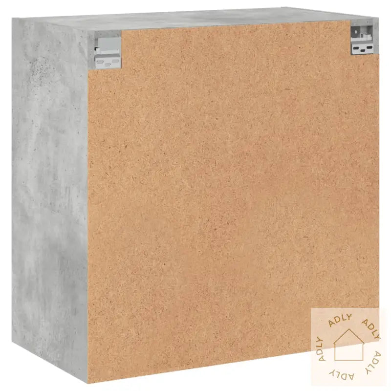 Sideskap Med Glassdører Betonggrå 68X37X68,5 Cm