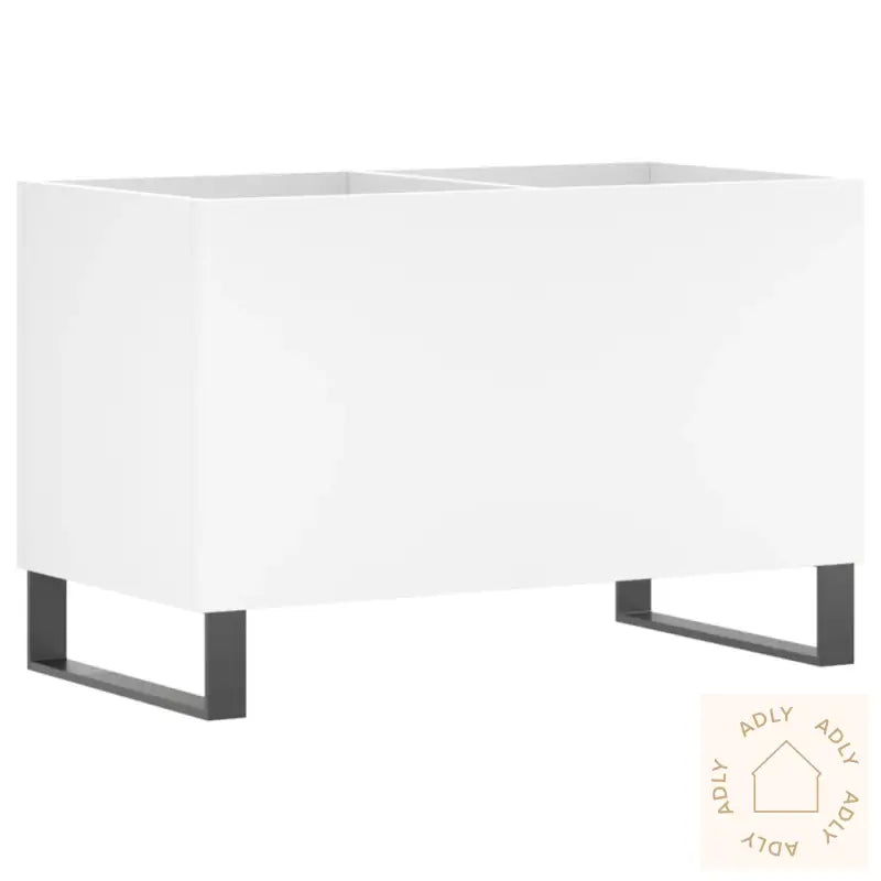 Hifi-Benk Hvit 74,5X38X48 Cm Konstruert Tre