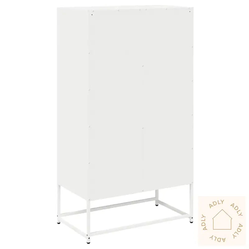 Highboard Hvit 68X39X123 Cm Stål