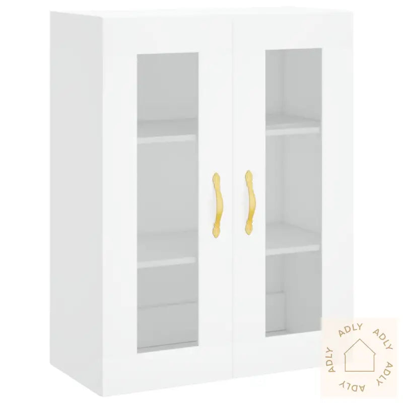 Highboard Hvit 69,5X34X180 Cm Konstruert Tre