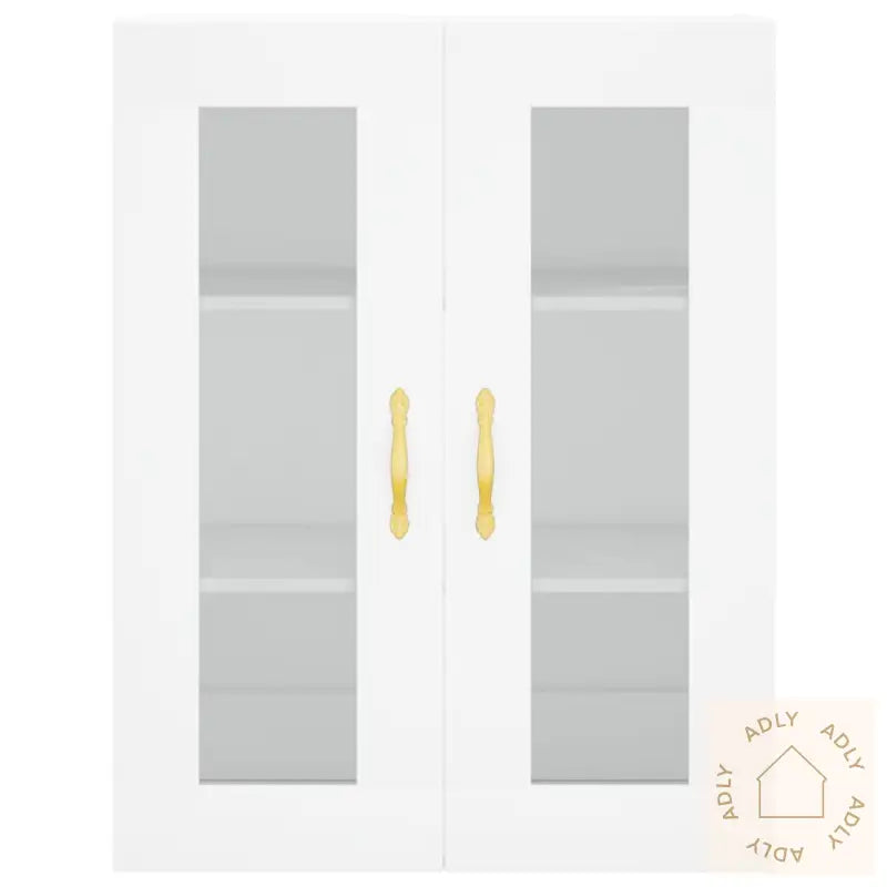 Highboard Hvit 69,5X34X180 Cm Konstruert Tre