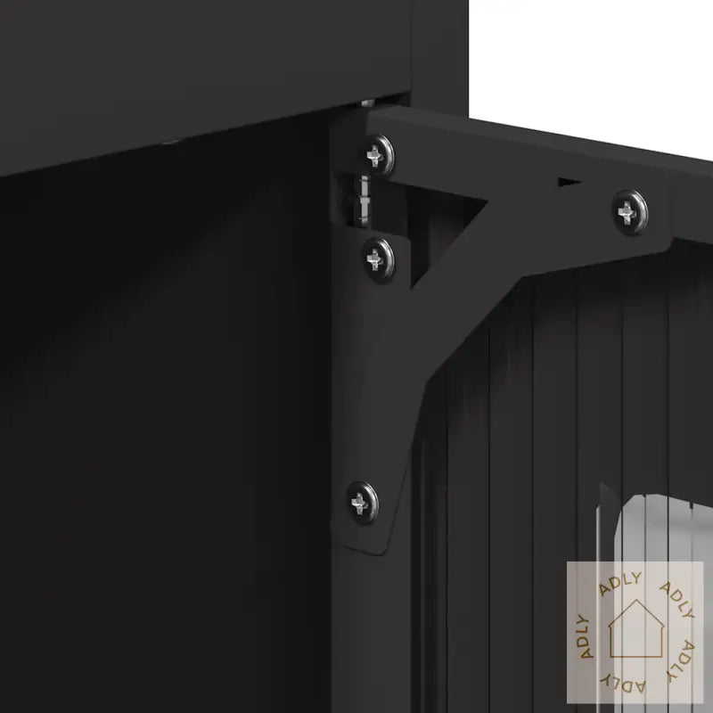 Highboard Svart 68X39X123 Cm Stål