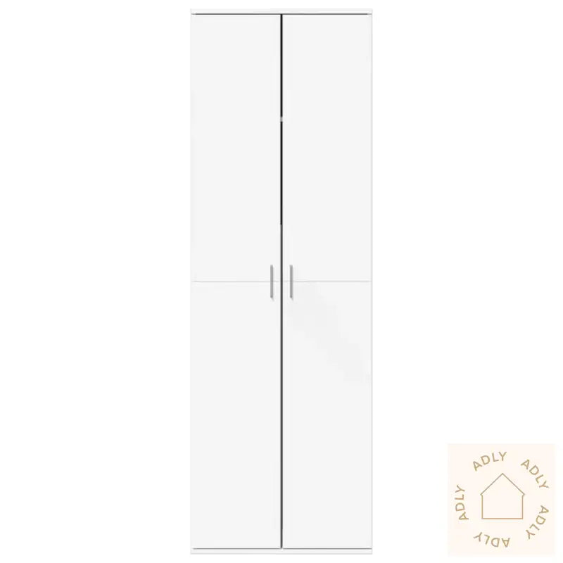 Highboard Hvit 60X35X180 Cm Konstruert Tre