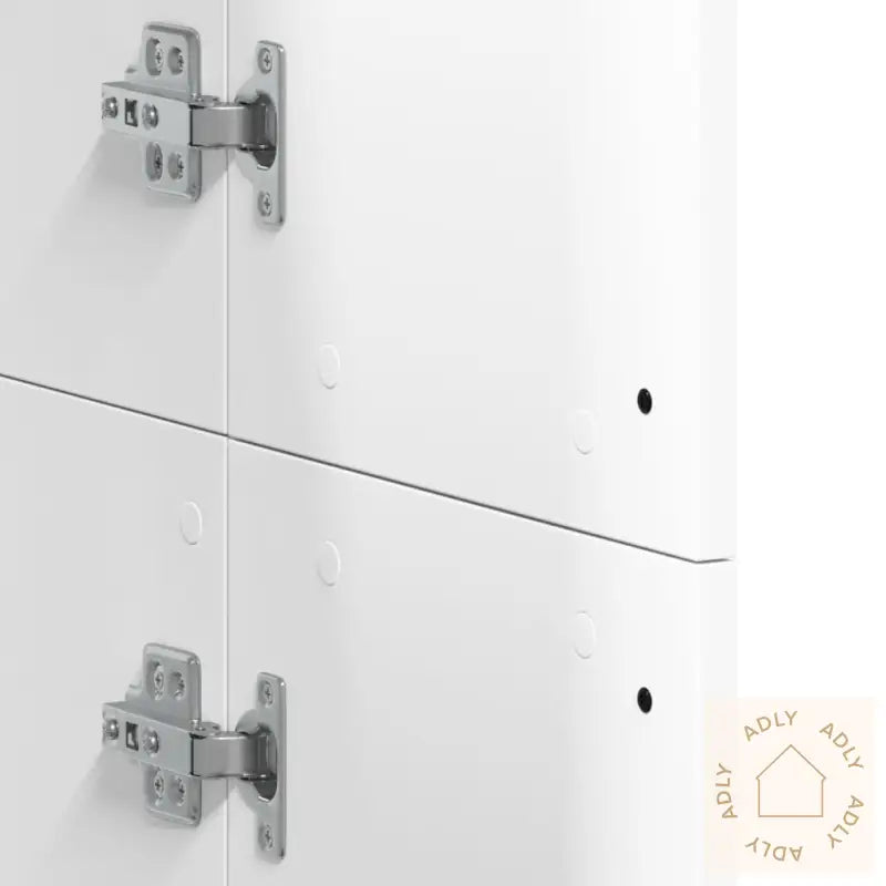 Highboard Hvit 60X35X180 Cm Konstruert Tre