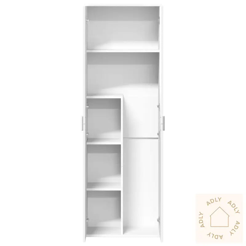 Highboard Hvit 60X35X180 Cm Konstruert Tre