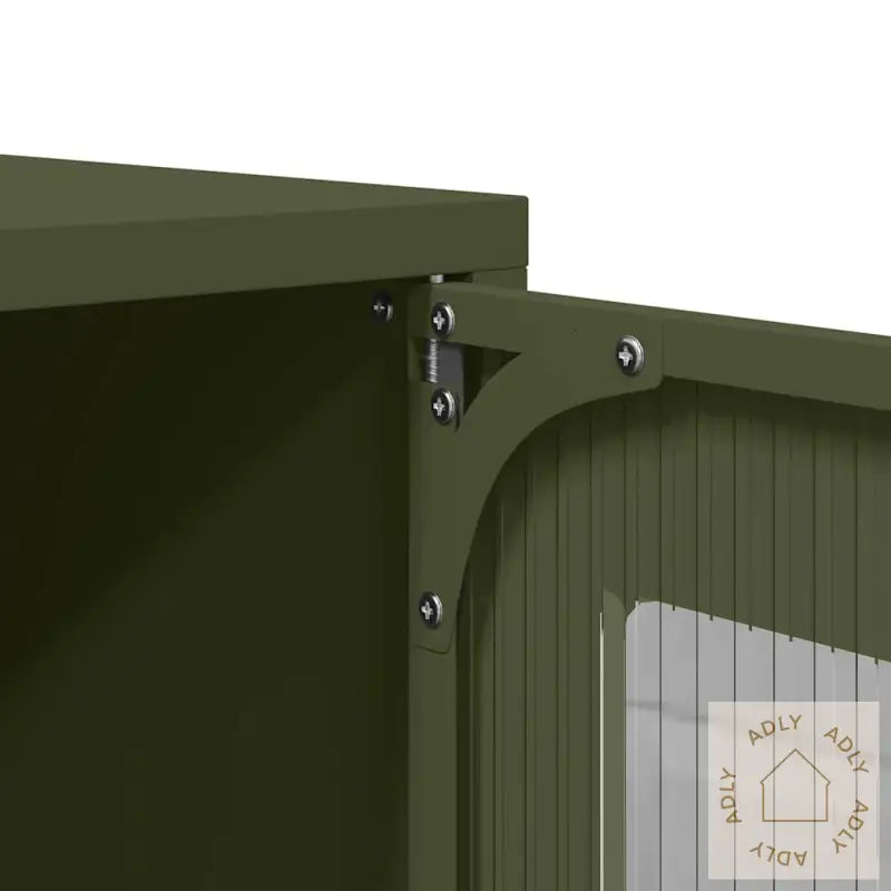 Highboard Olivengrønn 68X39X107 Cm Stål