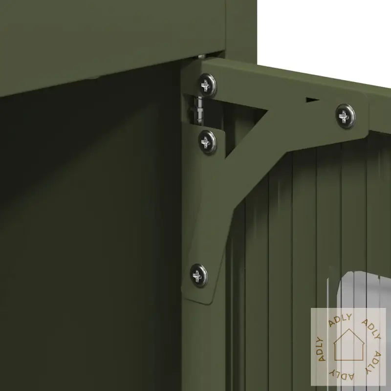 Highboard Olivengrønn 68X39X123 Cm Stål