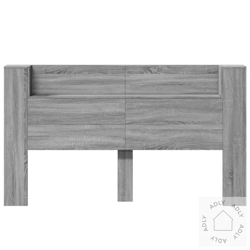 Hodegavl Skap Med Led Grå Sonoma 180X16,5X103,5 Cm