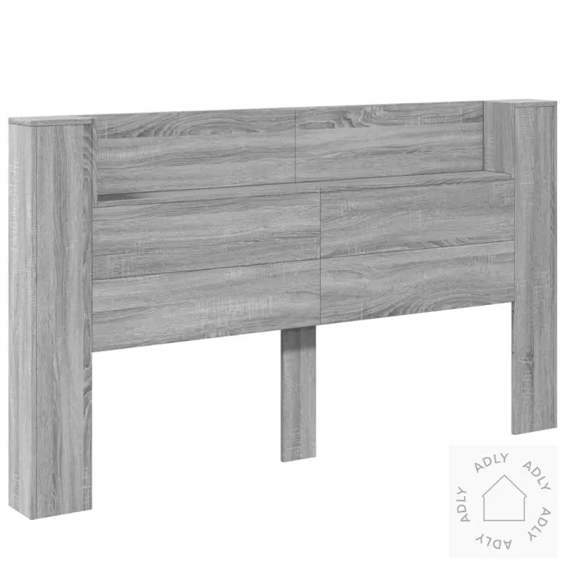 Hodegavl Skap Med Led Grå Sonoma 180X16,5X103,5 Cm