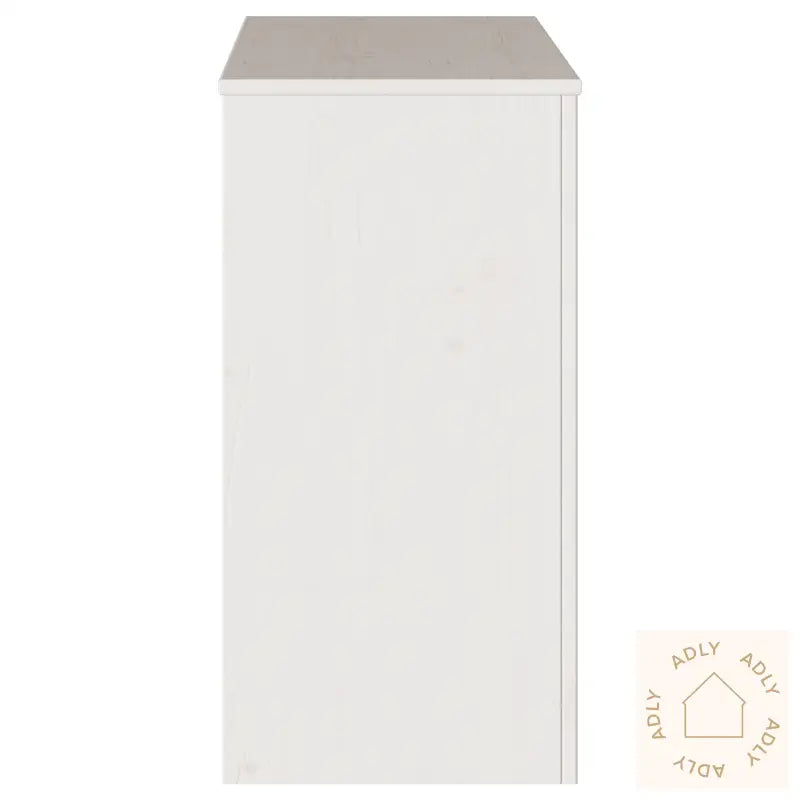 Konsollbord &quot;Drammen&quot; Hvitt 89,5X37X73 Cm Solid Tre Furu