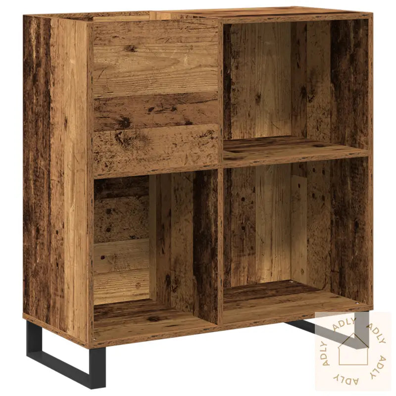 Record Cabinet Artisan Oak 84,5X38X89 Cm Konstruert Tre