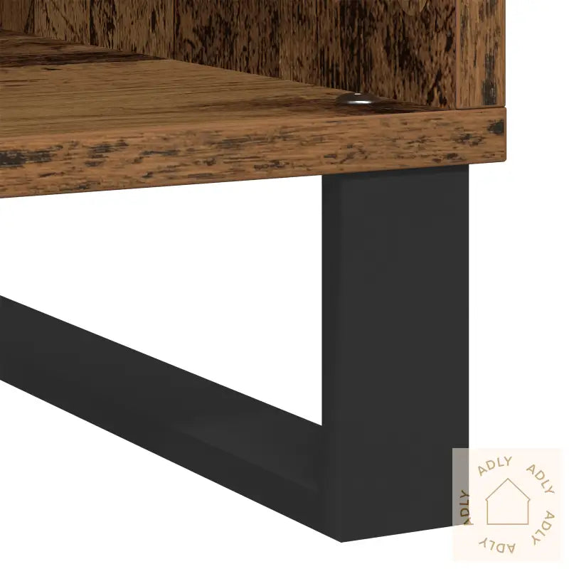 Record Cabinet Artisan Oak 84,5X38X89 Cm Konstruert Tre