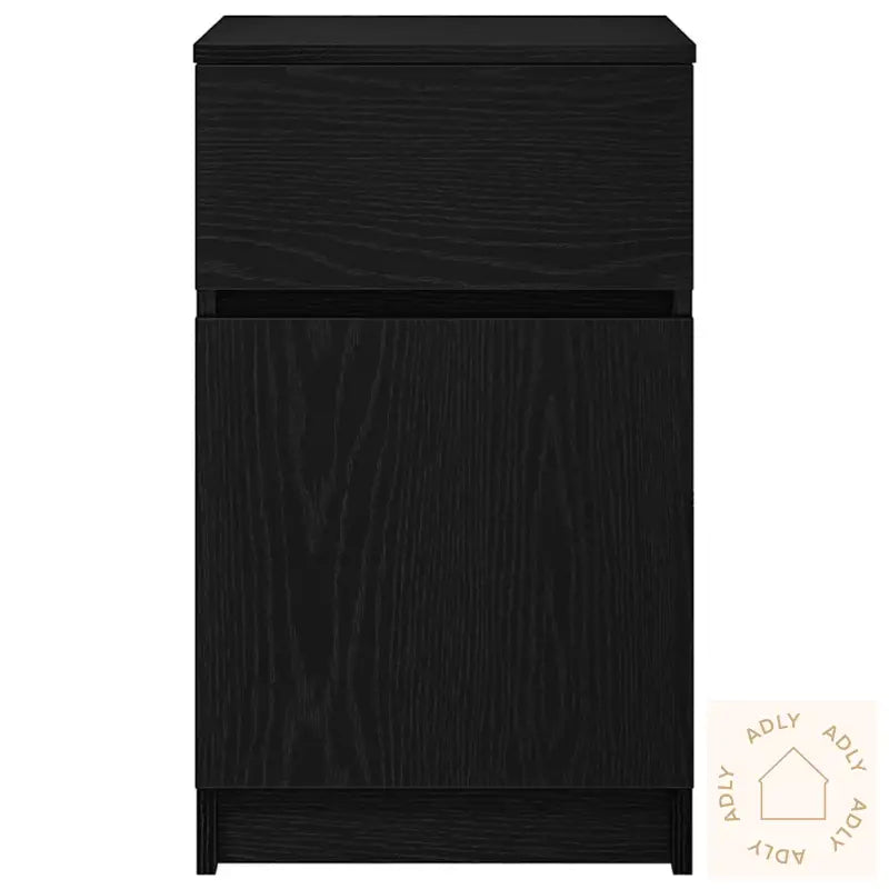 Nattbord 2 Stk Svart 39X35X65 Cm Konstruert Tre