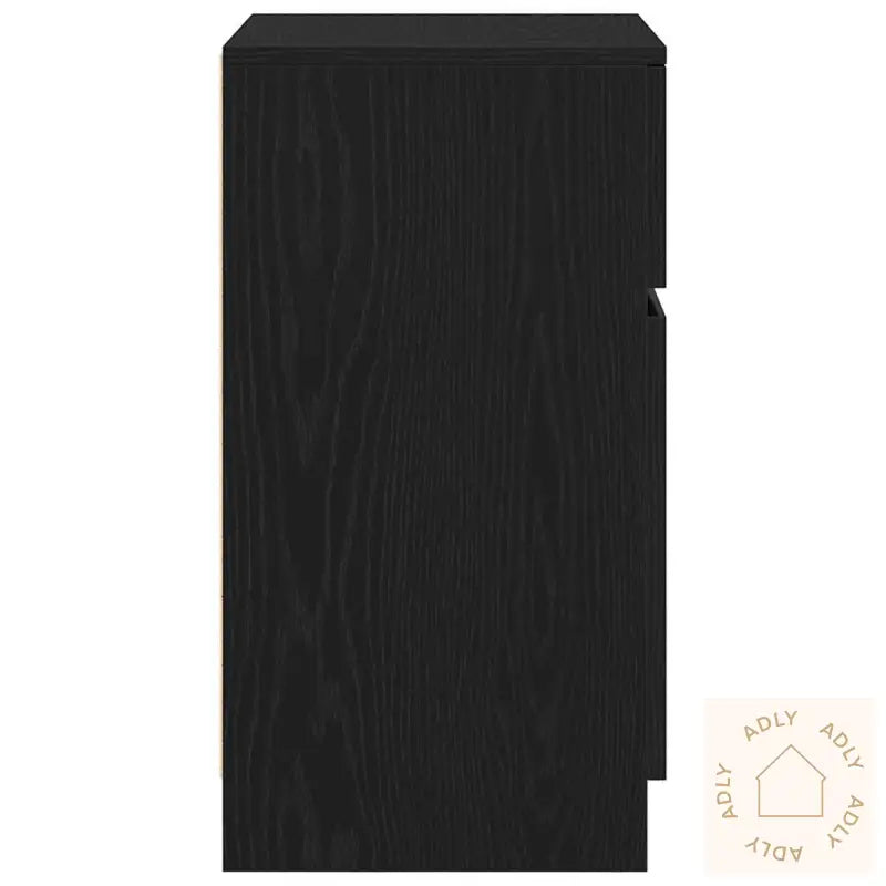 Nattbord 2 Stk Svart 39X35X65 Cm Konstruert Tre