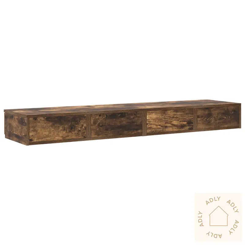 Bedskuffer Røkt Eik 160X36,5X16,5 Cm Konstruert Tre