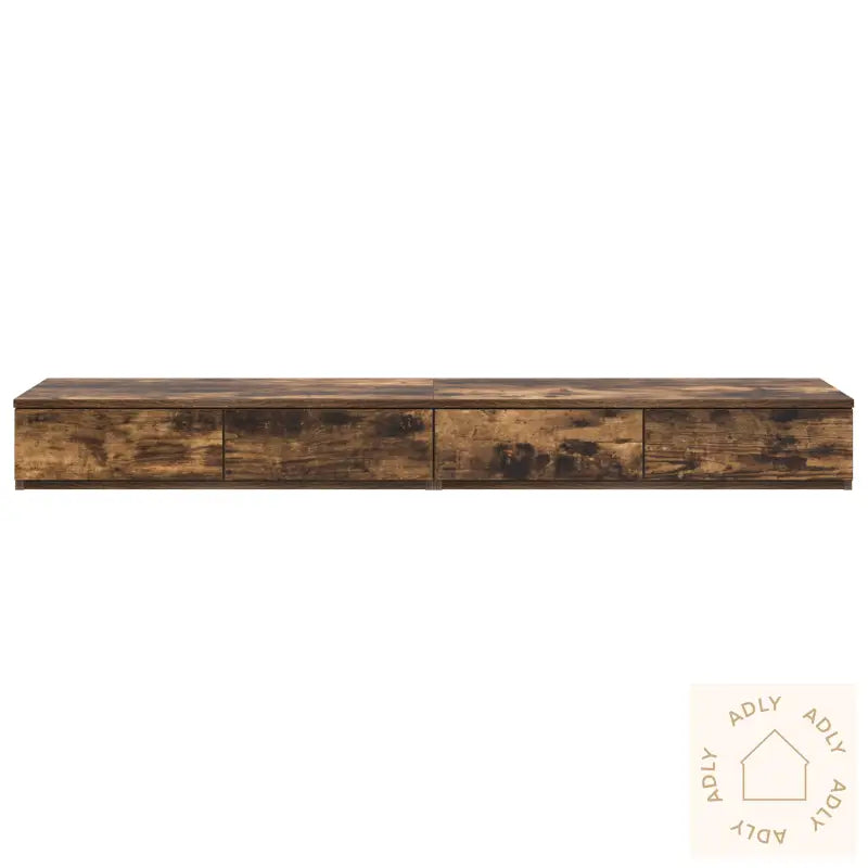 Bedskuffer Røkt Eik 160X36,5X16,5 Cm Konstruert Tre