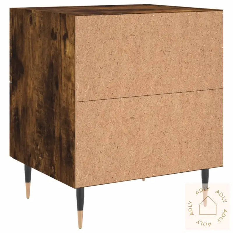 Nattbord Røkt Eik 40X35X47,5 Cm Konstruert Tre