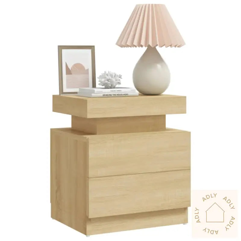 Nattbord Sonoma Eik 45X35X52 Cm Konstruert Tre