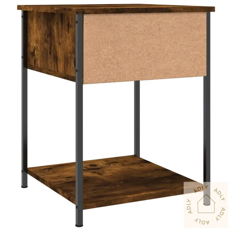 Nattbord 2 Stk Røkt Eik 44X45X58 Cm Konstruert Tre